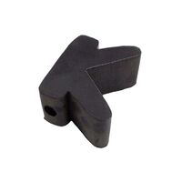 Bow Wedges Black Rubber