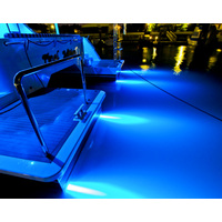 Bluefin LED Piranha P3 Underwater Boat Light Bronze Base Sapphire Blue