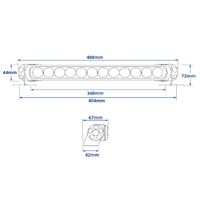 Hella Marine Sea Hawk-350 LED Light Bar Floodlight