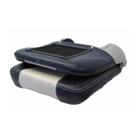 SS48 Padded Folding Boat Seat - Dark Blue/Off-White
