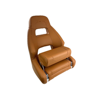 RM52 Flip-Up Boat Seat Carbon Black / White Embossed