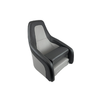 HM51 Flip Up Helm Boat Seat Mid Grey / Dark Grey