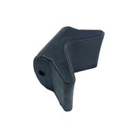 Bow Wedges Black Rubber
