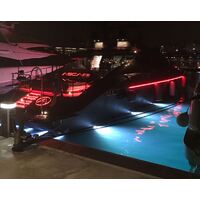 Bluefin LED Piranha P6 Colour Change Underwater Boat Light Aluminium Base