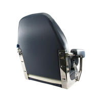 Mojo Deluxe Flip-Up Helm Boat Seat Off-White