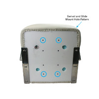 Mojo Deluxe Stainless Steel Helm Boat Seat Off-White
