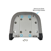 HM51 Flip Up Helm Boat Seat Mid Grey / Dark Grey