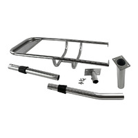 Portable Stainless Steel BBQ Complete Set with Rail Mount Rack