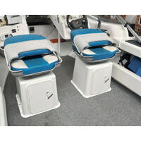 Oceansouth Boat Seat Box with Shelves & Tackle Boxes