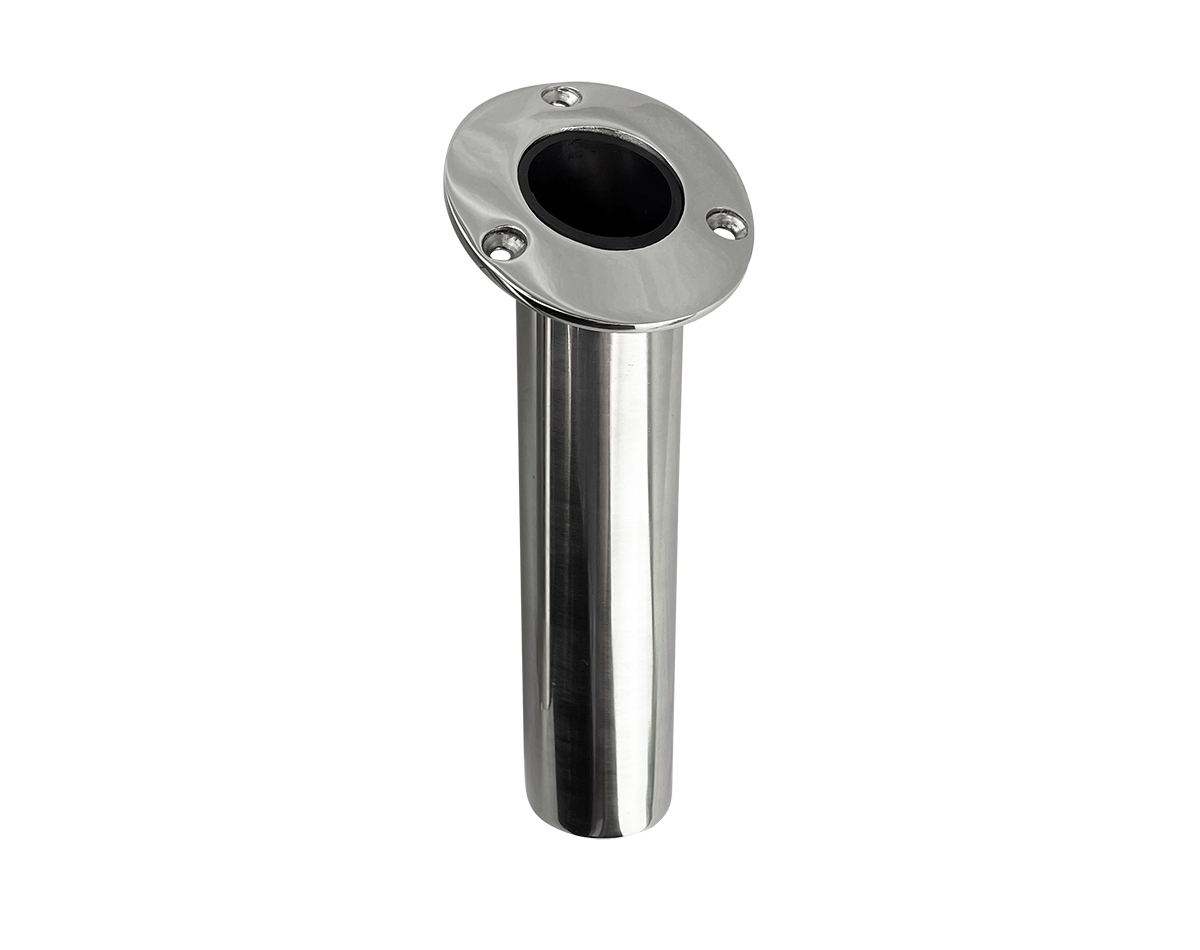 Rod Holder Heavy Duty Stainless Steel with PVC Insert and Drain
