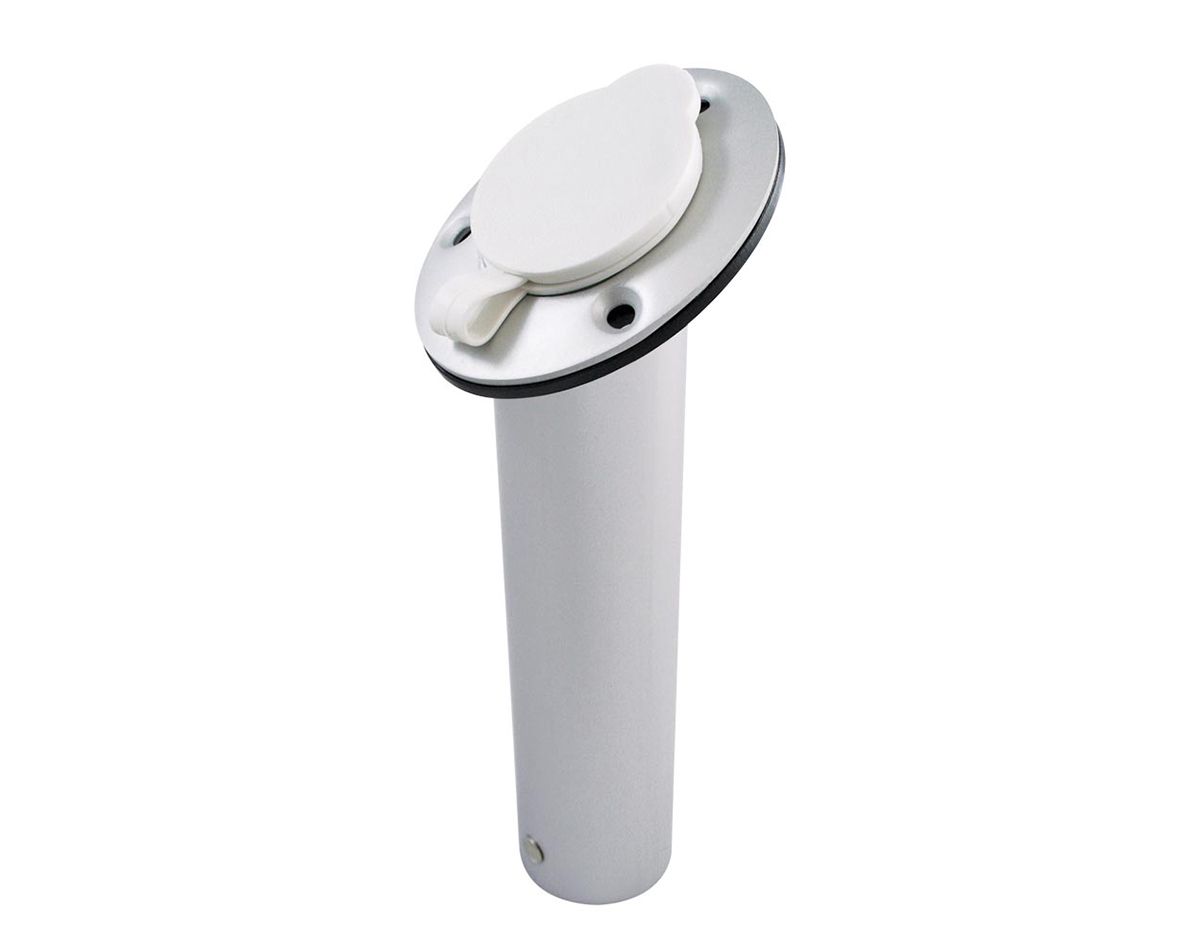 Aluminium Rod Holder 30deg with Cap & Insert Boat Accessories