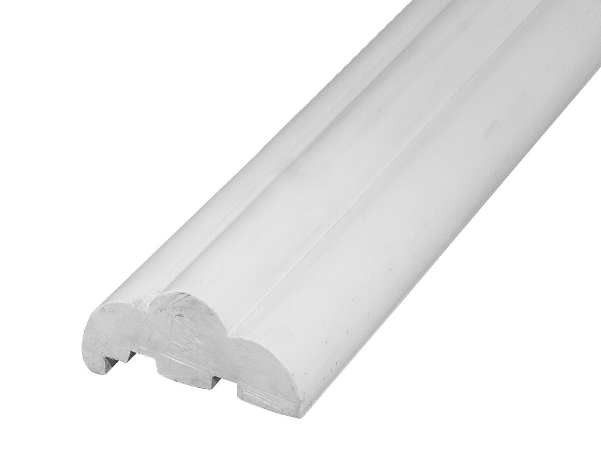 Gunwale Rub Rail Rigid PVC 38mm x 3.65m White