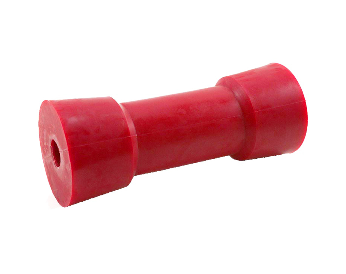 Soft Red Polyurethane Sydney Keel Roller 150x65mm