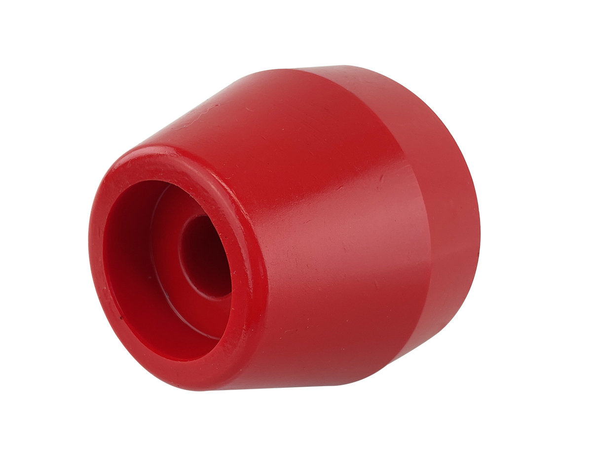 Soft Red Polyurethane Transom Roller Tapered 65x75mm