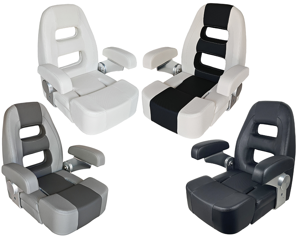 HM58 FlipUp Helm Master Boat Seat