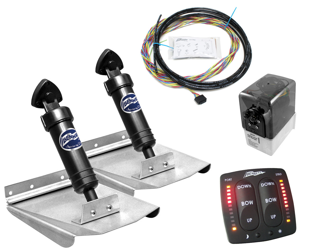 Sport Hydraulic Trim Tab Complete System with Electric Indicator Control