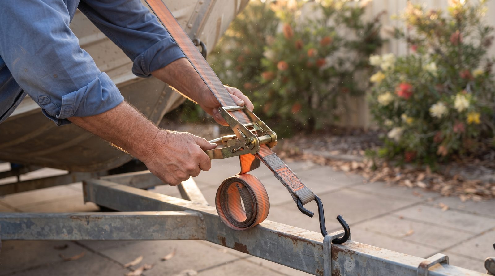 Threading Ratchet Straps