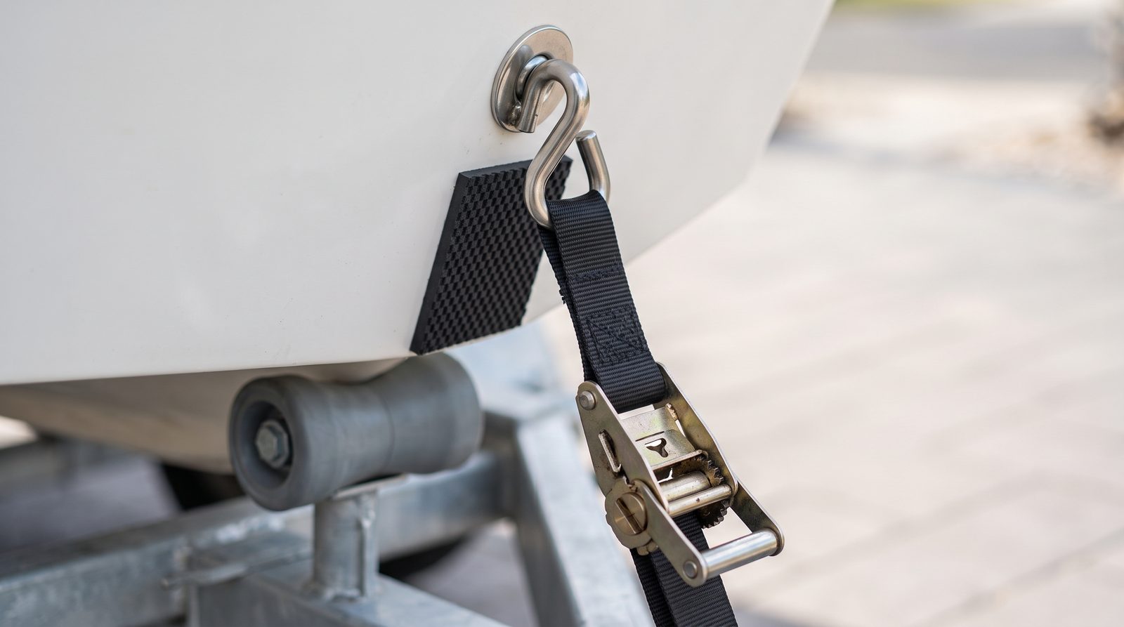 Correct Boat Trailer Tie Down Points