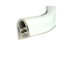 PVC Pinch Weld Edge Trim SS Insert 1.5-3.5mm x 50m White