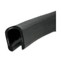 PVC Pinch Weld Edge Trim SS Insert 2.5-5.5mm x 50m Black