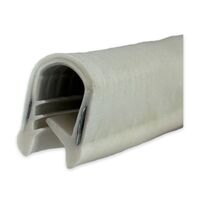 PVC Pinch Weld Edge Trim SS Insert 2.5-5.5mm x 50m White