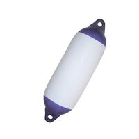 Majoni Boat Fender White Blue Tops 350x1100mm 