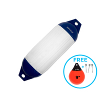 Boat Fender F3 White/Blue 762x208mm