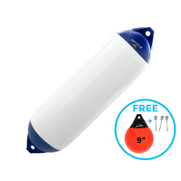 Boat Fender F6 White/Blue 1065x280mm