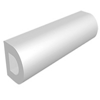 D Fender White PVC - 70x8mm x L 10M