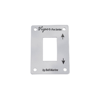 Switch Panel Faceplate for Rocker Switch Aluminium