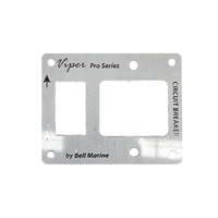 Switch Panel Faceplate for Rocker Switch & Circuit Breaker Aluminium