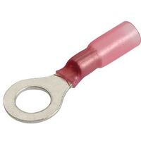 Ring Terminal Adhesive Lined Red 2.5-3mm Wire 6.3mm Tab (50pk)