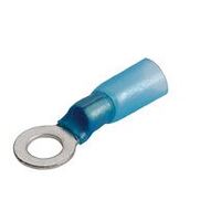 Ring Terminal Adhesive Lined Blue 4mm Wire 5mm Tab (50pk)