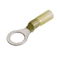 Ring Terminal Adhesive Lined Yellow 5-6mm Wire 9.5mm Tab (50pk)