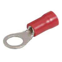 Ring Terminal Red 2.5-3mm Wire 5mm Tab (100pk)
