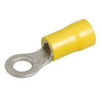 Ring Terminal Yellow 5-6mm Wire 5mm Tab (100pk)