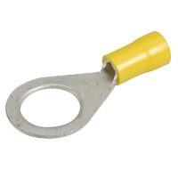 Ring Terminal Yellow 5-6mm Wire 13mm Tab (100pk)