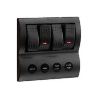 LED 4-Way Switch Panel with Fuse Protection