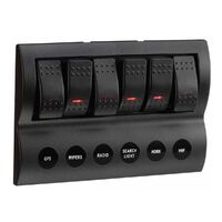 LED 6-Way Switch Panel with Fuse Protection