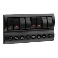 Narva LED 8-Way Switch Panel with Fuse Protection