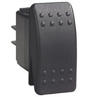 Carling C2 Rocker Switch (On)/Off/(On) Black Single Pole 12V