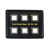 Touch Screen Slimline Control Switch Panel 6 Gang