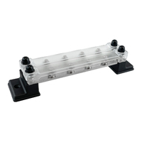 Bus Bar 2x4 Position Terminal Block with Open Base and Cover