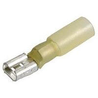 Blade Terminal Adhesive Lined Female Yellow 5-6mm (15pk)