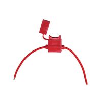 In-Line Fuse Holder with Water Resistant Red Cap