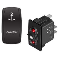 Rocker Switch with Cover Anchor Red LED