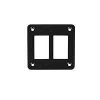 Aluminium Horizontal Mounting Panel 2 Gang