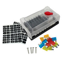 Lockable Fuse Box Block with LED Indicators and Fuses 12-Way
