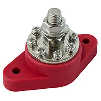 Bus Bar with Boot M8 Stud Red