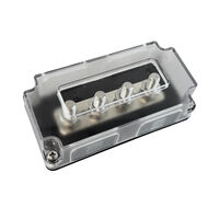 Distribution Bus Bar with Clear Cover 4-way